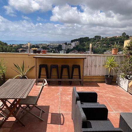 T2 Traversant Avec Une Grande Terrasse Et Piscine Cagnes-sur-Mer Extérieur photo