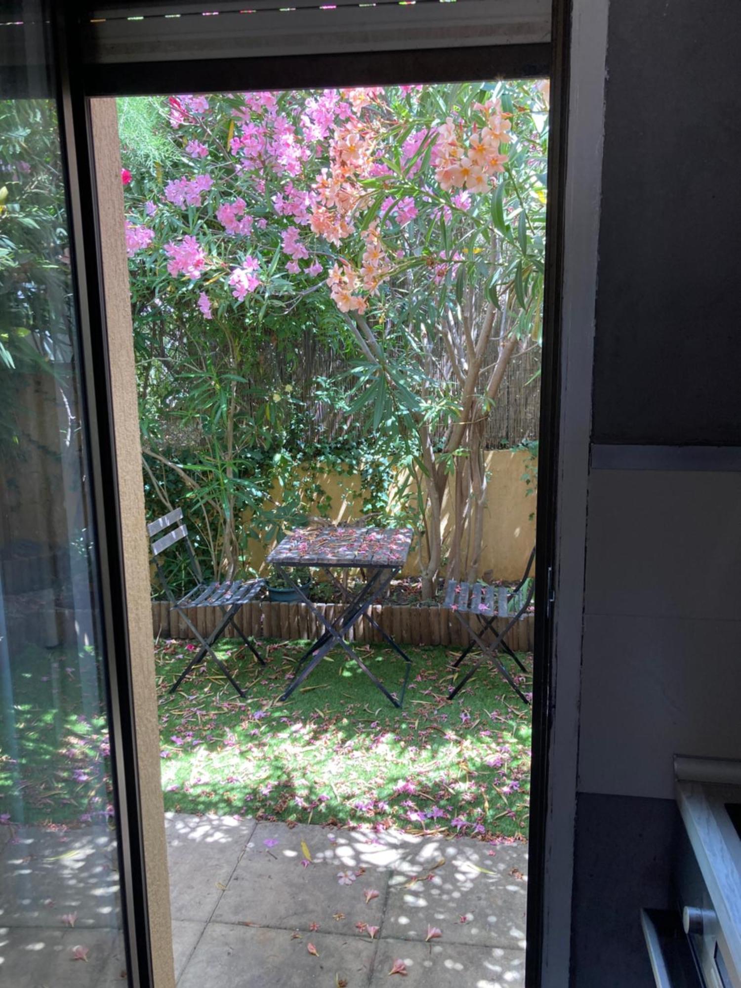 T2 Traversant Avec Une Grande Terrasse Et Piscine Cagnes-sur-Mer Extérieur photo